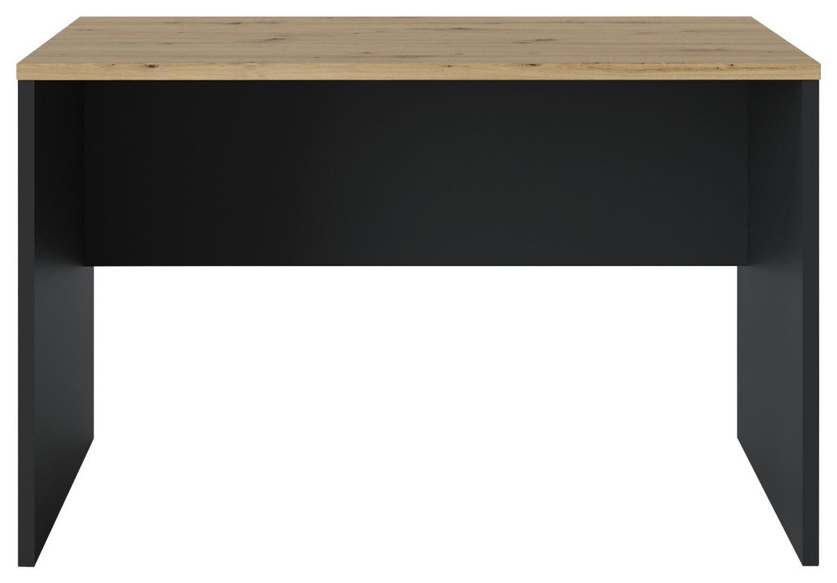 Schreibtisch Turino B: 120 cm - Eichefarben/Anthrazit, Trend, Holzwerkstoff/Kunststoff (120/75,5/70cm)