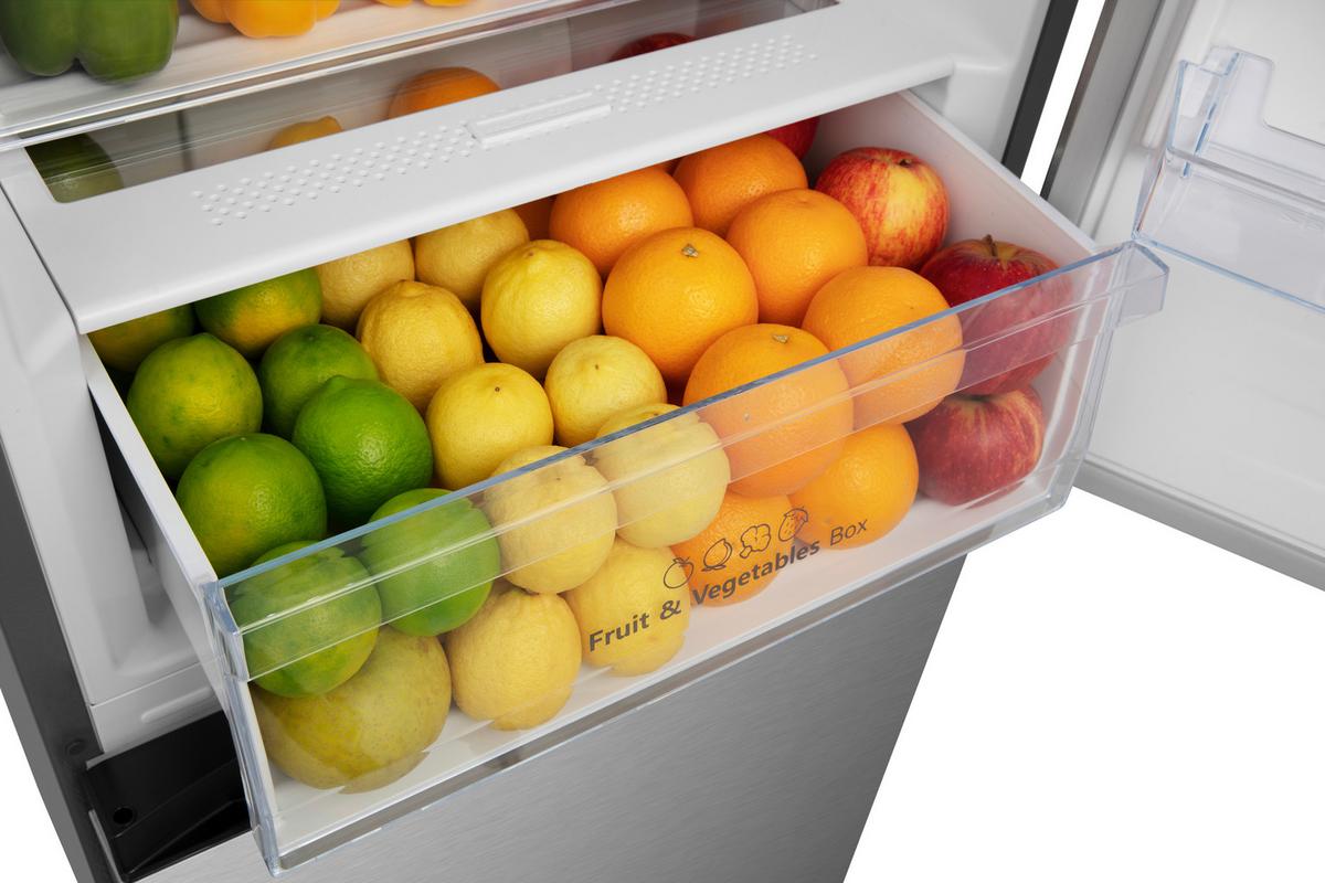 Side-By-Side Edelstahlfarben B: 59,5cm - Edelstahlfarben, Trend, Glas/Kunststoff (59,5/201,7/57,9cm) - Hisense