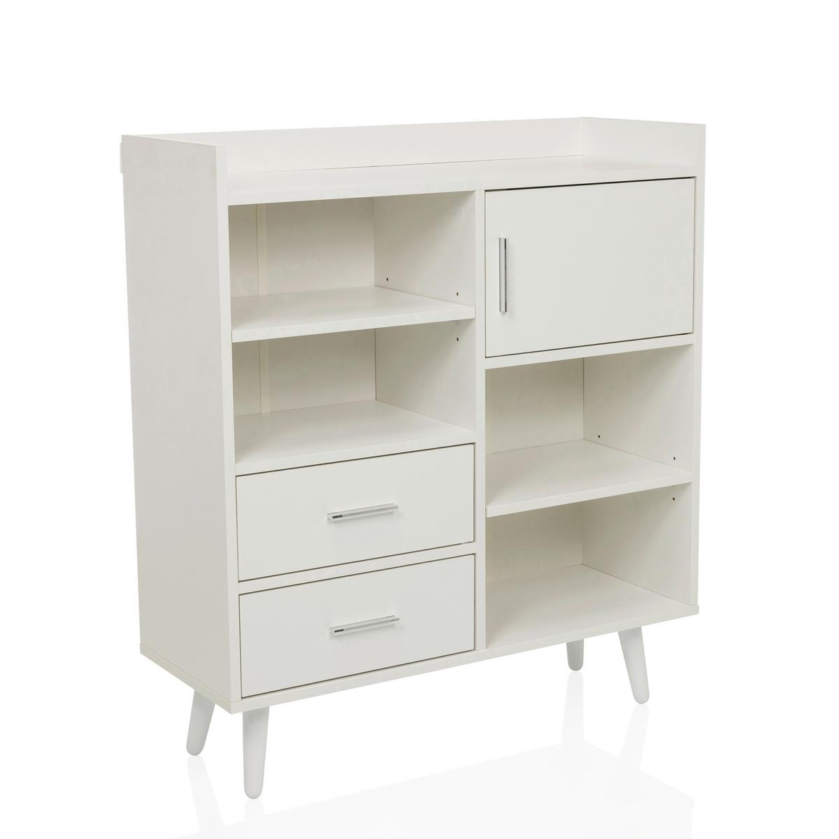 Kommode Myrdal Weiß B: 80 Cm - Weiß, MODERN, Holzwerkstoff (80/90/30cm) - MID.YOU