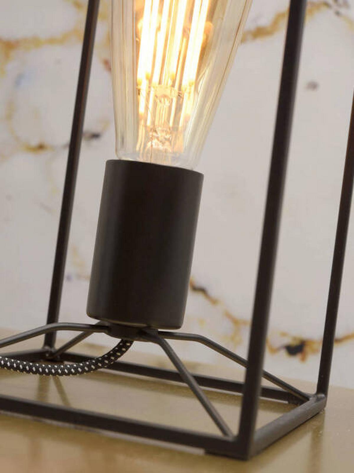 Tischlampe Antwerp Schwarz Mit Schalter - Schwarz, Basics, Metall (15/30/15cm) - It's about Romi