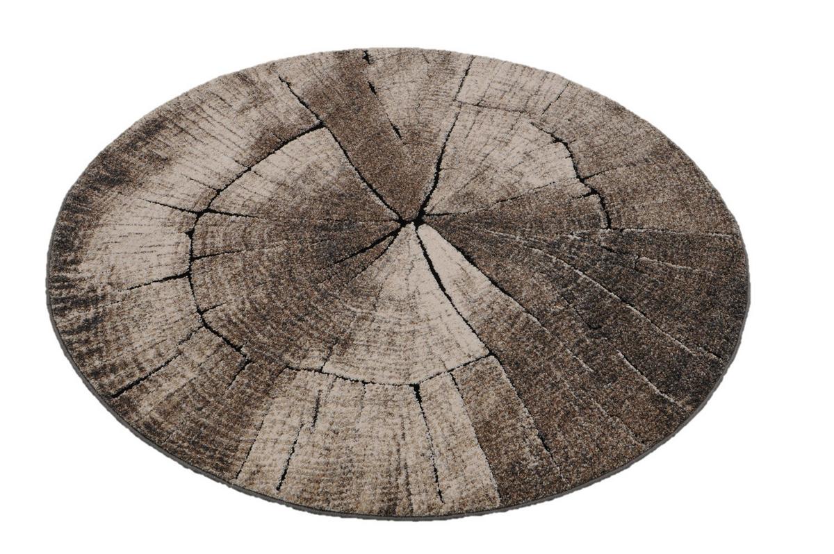 Webteppich Ibiza 605 - Graubraun, KONVENTIONELL, Textil (120cm)