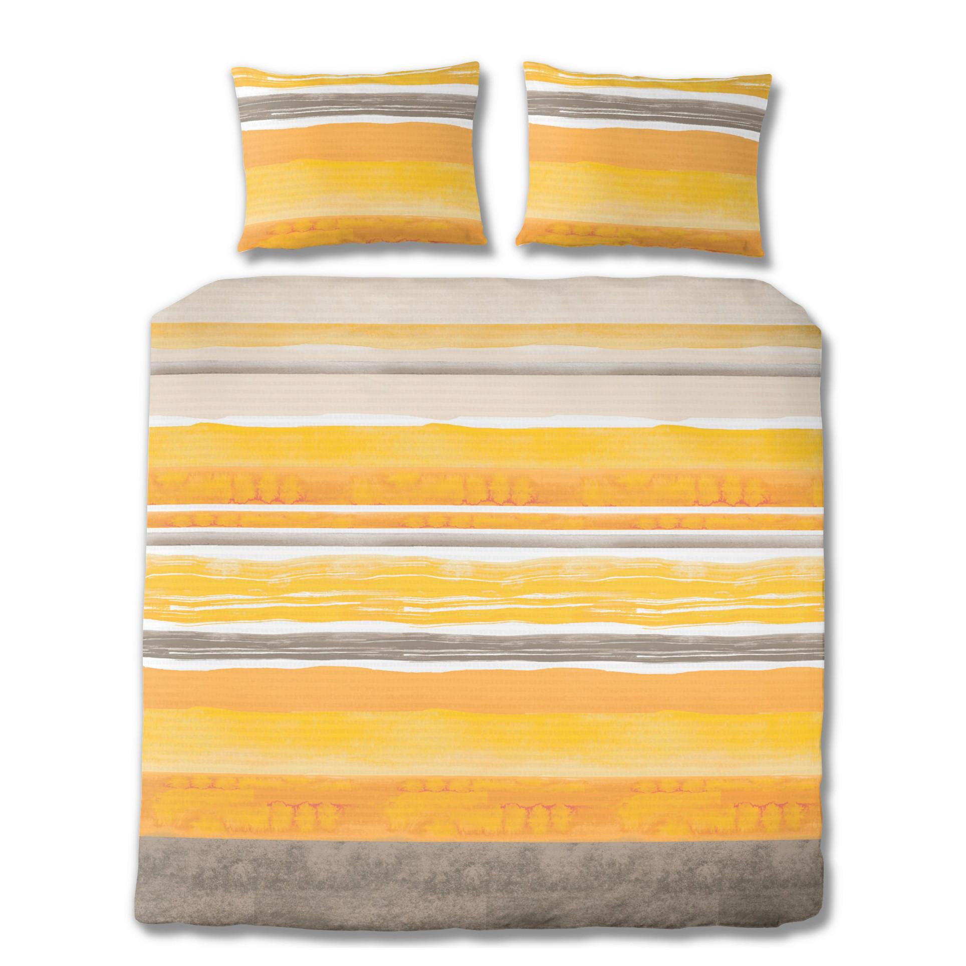 POVLEČENÍ SERB.013.URSA KAKI - oranžová, Konvenční, textil (200/200cm) - Florella