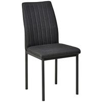 Stuhl Everton - Dunkelgrau/Grau, LIFESTYLE, Textil/Metall (44/91/58cm) - Livetastic