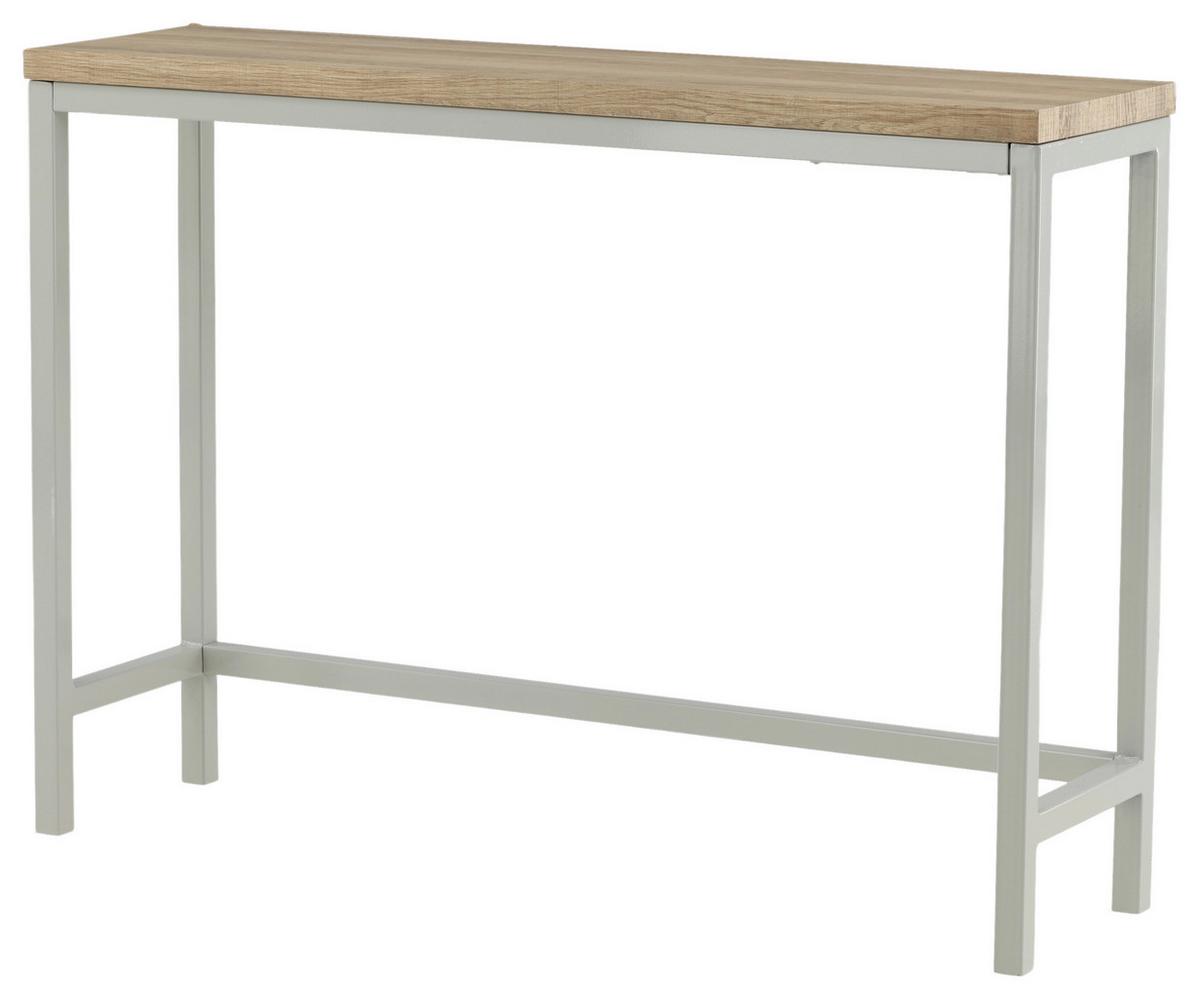 Beistelltisch Rise Naturfarben/grau B: 110 Cm - Naturfarben/Grau, Design, Holzwerkstoff/Metall (110/30/80cm) - Livetastic