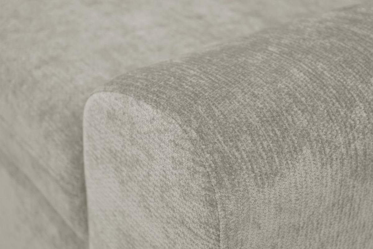 Rohová sedačka MALAGA, ľavá, béžová ženilka - chrómová/béžová, Konventionell, kov/drevo (203/286cm) - Ondega