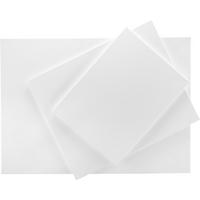 Maliarské plátno Artist Canvas, 3ks/bal. - biela, drevo/kompozitné drevo (30/40cm) - Modern Living