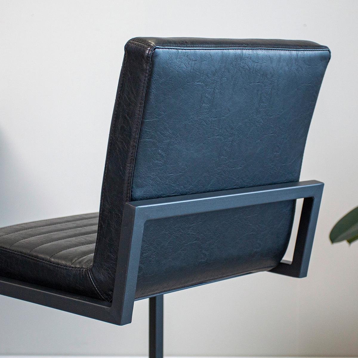 Barhocker-Set Kubis - Schwarz, KONVENTIONELL, Textil/Metall (50/112/60cm) - MID.YOU