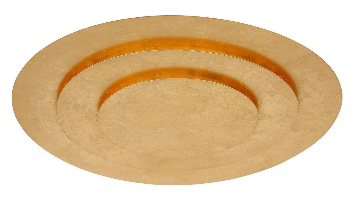 LED-Deckenleuchte 48465-40 - Goldfarben, Design, Metall (49/4,7cm) - Globo