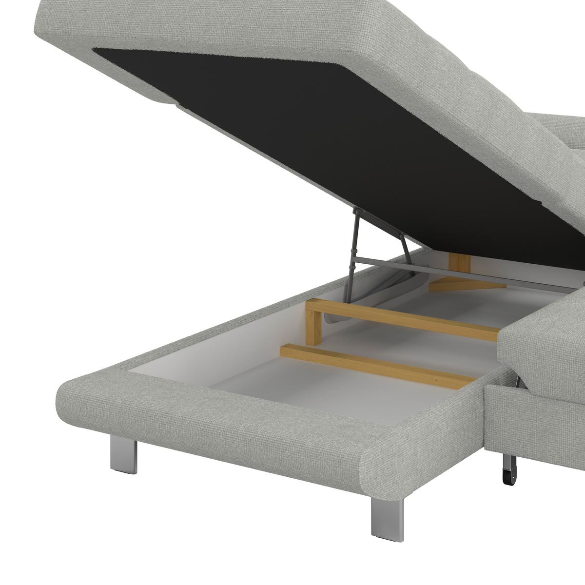 Ecksofa Savona - Hellgrau, MODERN, Textil (230/270cm) - Ondega