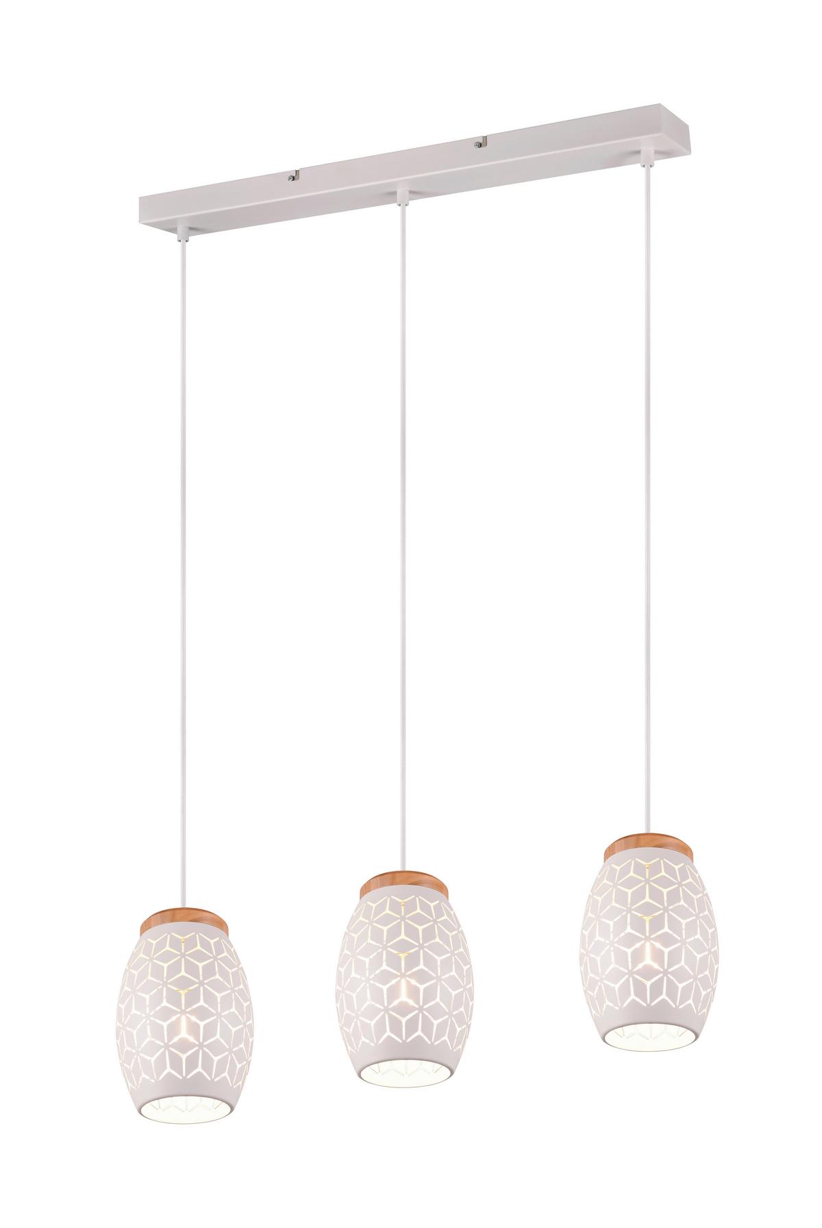 Hängeleuchte R31573031 Bidar - Weiß, KONVENTIONELL, Metall (71/15/150cm)
