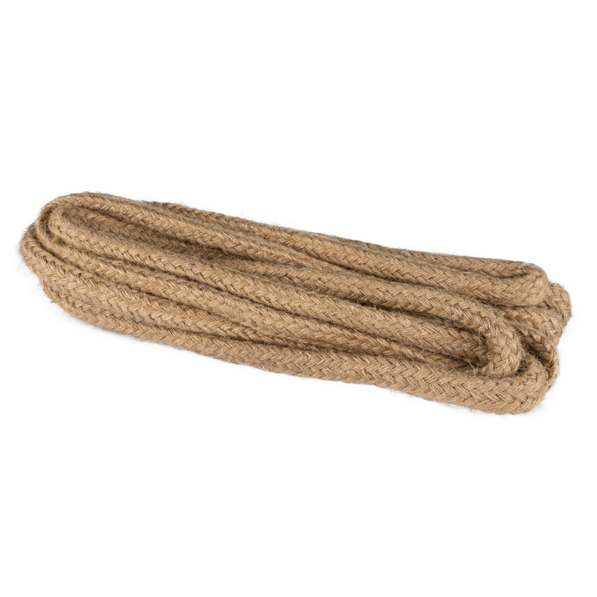 Dekoband, 5m, Jute Geflochten