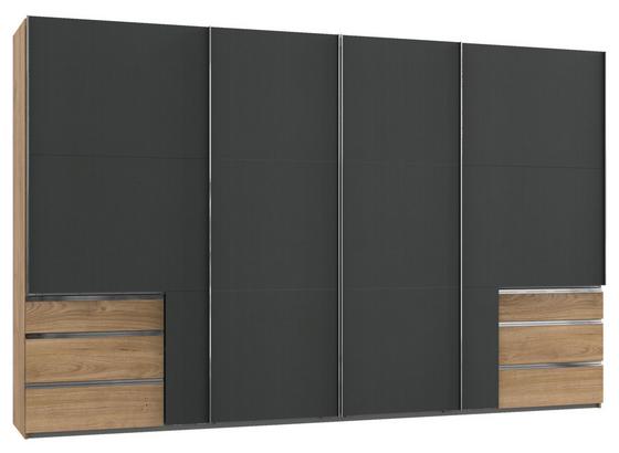 Schwebetürenschrank Level 36a B: 350cm Eiche - Eichefarben/Graphitfarben, Basics, Holzwerkstoff (350,00/216,00/65,00cm) Schwebetürenschrank Level 36a B: 350cm Eiche - Eichefarben/Graphitfarben, Basics, Holzwerkstoff (350,00/216,00/65,00cm)