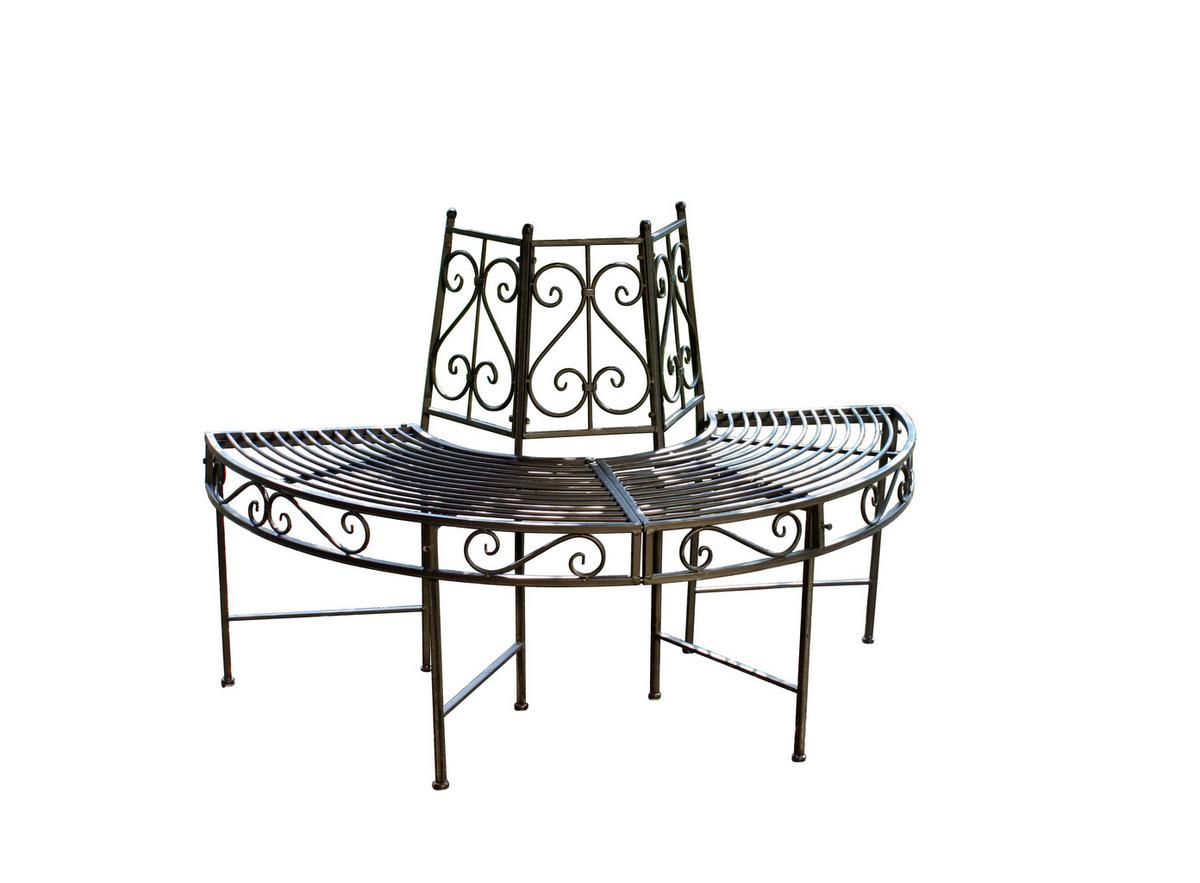 Baumbank Metall 2-sitzer Narvi Rostfarben - Rostfarben, MODERN, Metall (124/82/63cm)