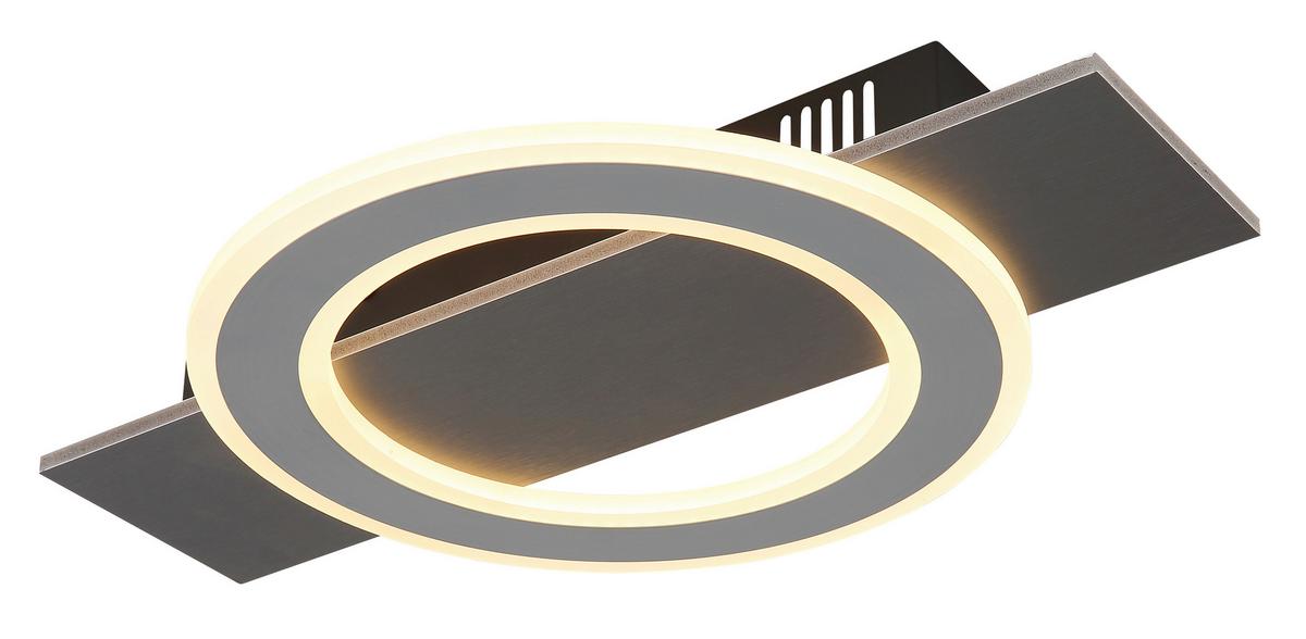 LED-Deckenleuchte 48034-18 Jayden - Anthrazit/Opal, Design, Kunststoff/Metall (44/29/5,5cm) - Globo