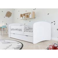 Kinder-/Juniorbett Babydreams inkl. Matratze 80x160 - Birkefarben/Weiß, MODERN, Holz/Holzwerkstoff (80/160cm) - MID.YOU