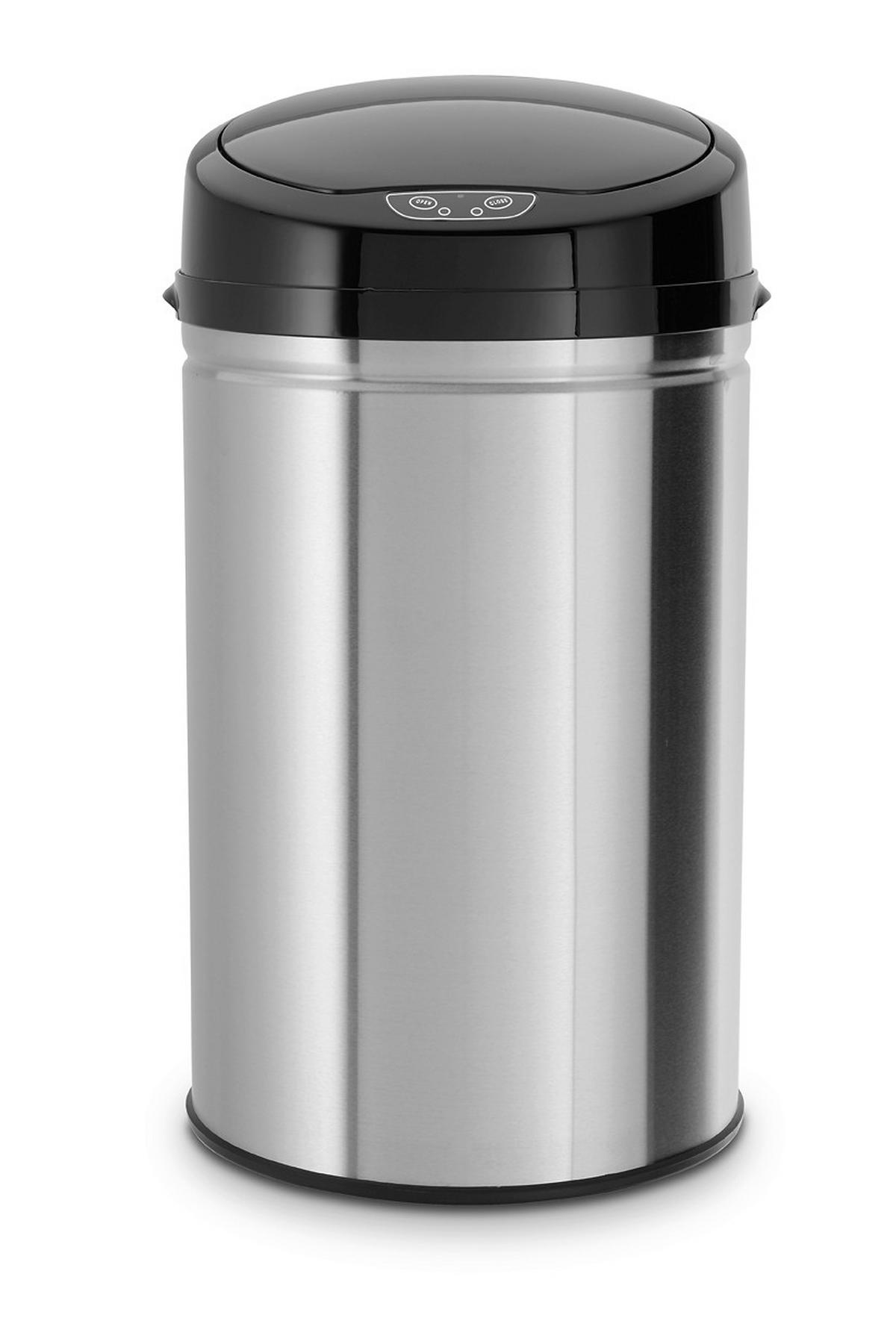 Odpadkový kôš IR SENSOR - INOX BRUSHED - 30L - čierna/strieborná, Trend, kov/plast (31/31/61,5cm) - Echtwerk