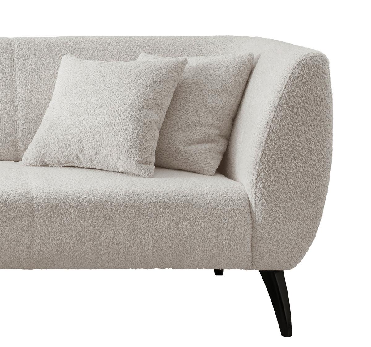 Ecksofa Colori Weiß S: 160/264 Cm - Schwarz/Weiß, MODERN, Holz/Textil (160/264cm) - MID.YOU