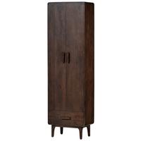 Mehrzweckschrank Liya Dunkelbraun B: 60 cm - Dunkelbraun, Design, Holz (60/200/35cm) - Livetastic