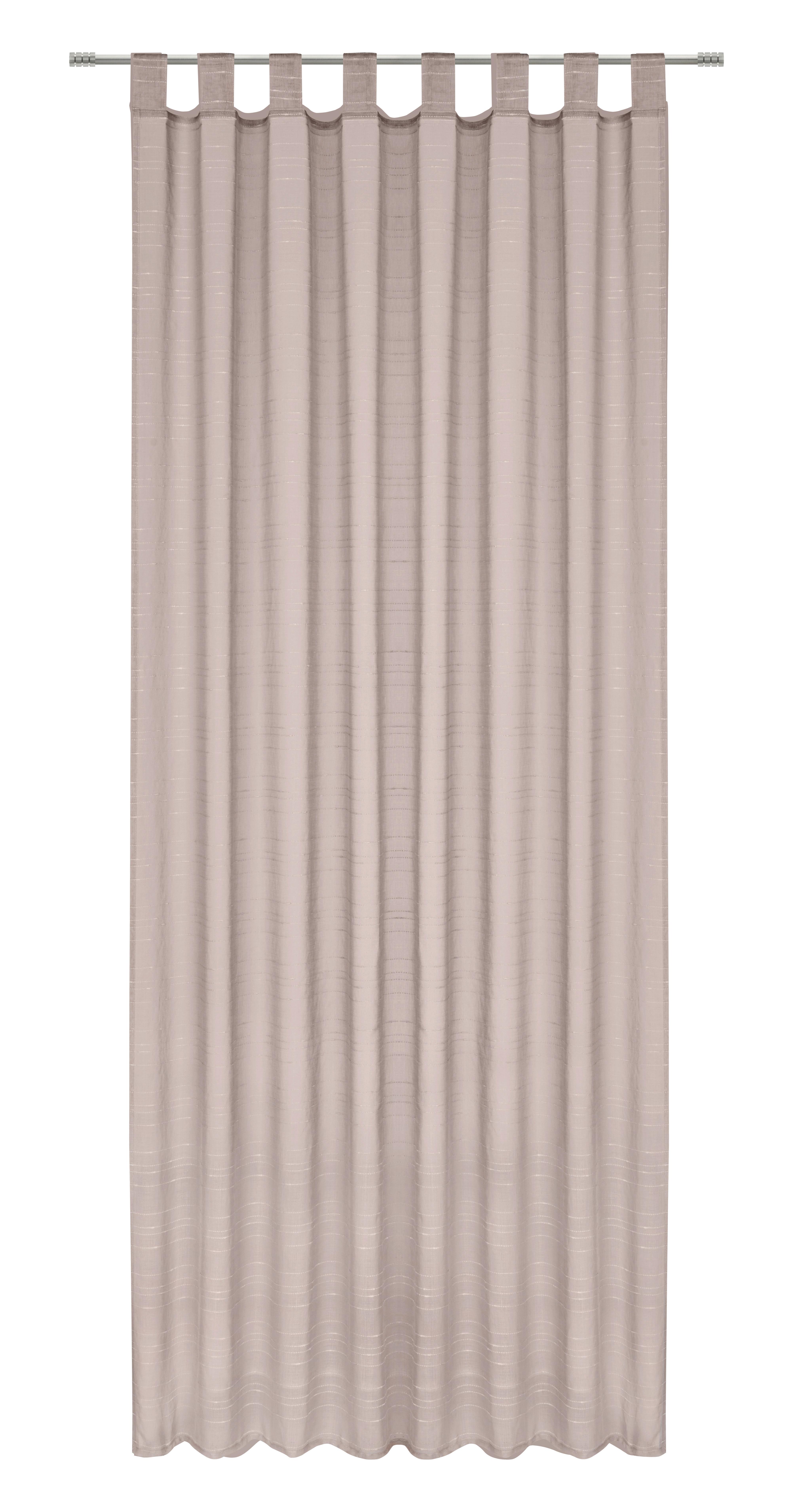 ZÁVĚS S POUTKY IDA - béžová, Konvenční, textil (135/245cm) - Based