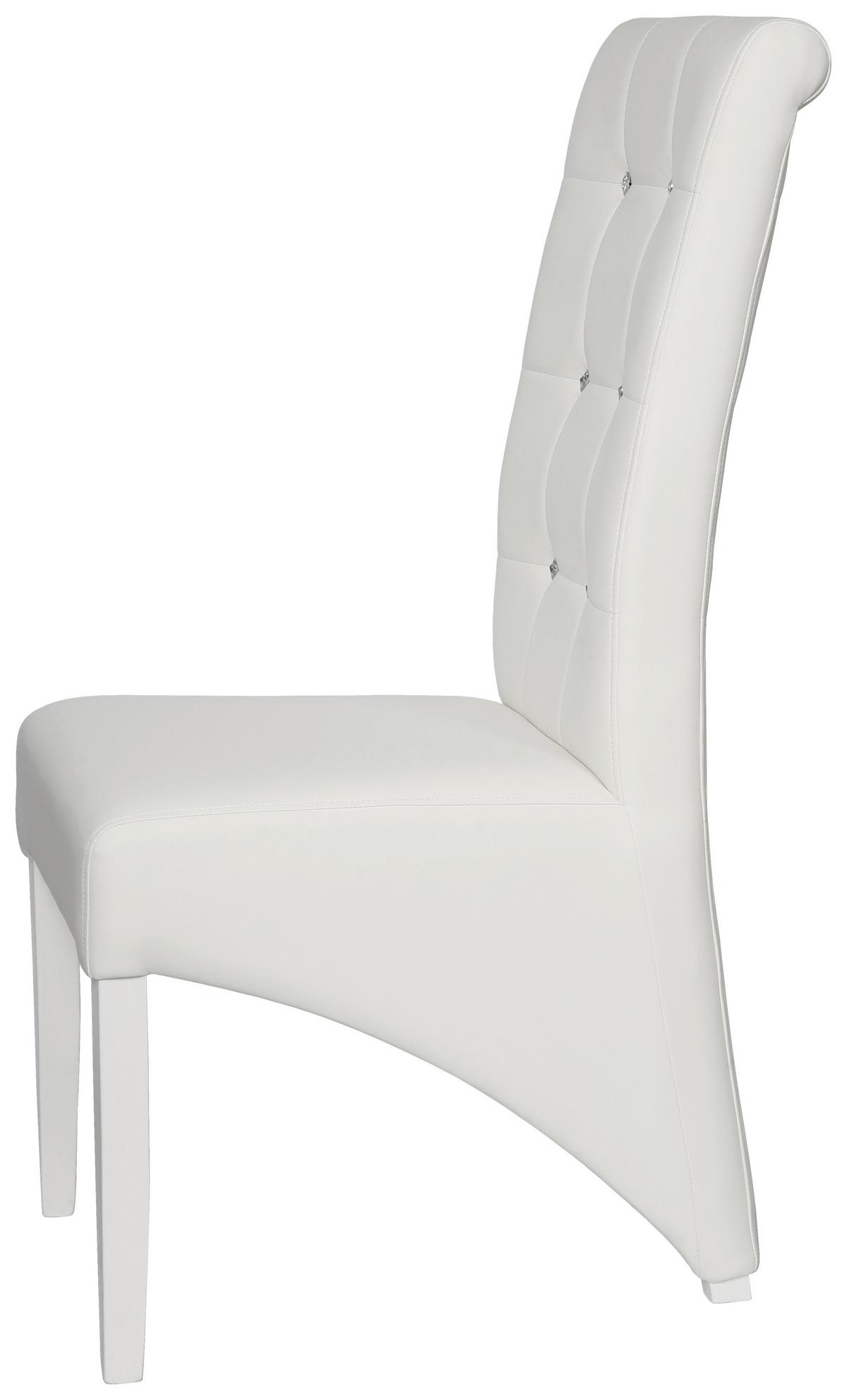 Négylábú Szék Marilyn - fehér, Konventionell, fa (47/105/66cm)