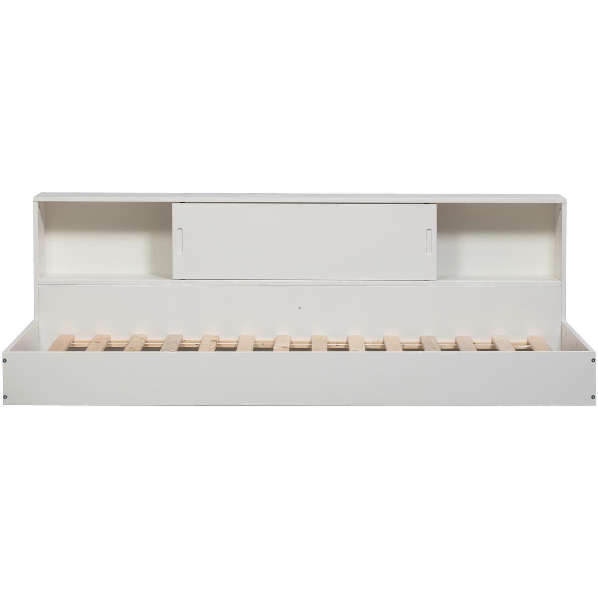 BODENBETT. Carter Weiß 90x200cm - Weiß, Basics, Holz (90/200cm) - MID.YOU