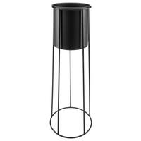 Kaspó Rachele - fekete, Modern, fém (23/65,5cm) - Luca Bessoni