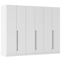 Kleiderschrank Safari B: 271 cm - Weiß, KONVENTIONELL, Holzwerkstoff (271/229/54cm)