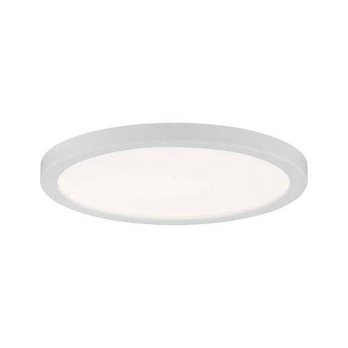 LED-Deckenleuchte Ø 12 cm Weiß Matt Rund - Weiß, Basics, Kunststoff (12cm) - Paulmann