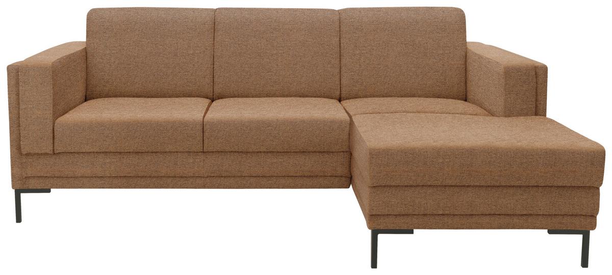 Ecksofa Looks Vii - Messingfarben/Schwarz, Design, Textil (214/146cm) - LOOKS by W.Joop