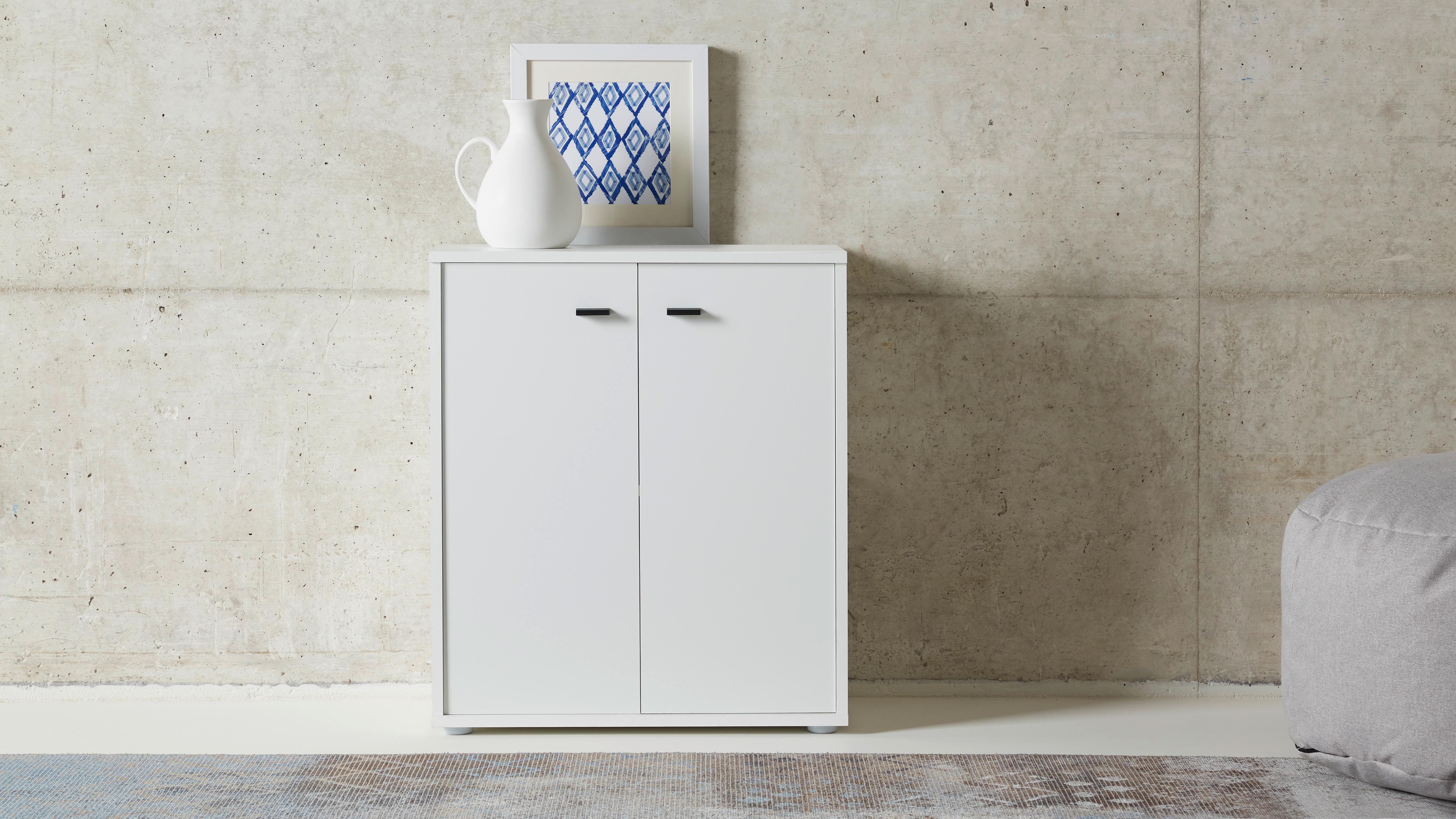 KOMODA BONI *CENOVÝ TRHÁK* - bílá/šedá, Moderní, kompozitní dřevo/plast (60/70/30cm) - Based