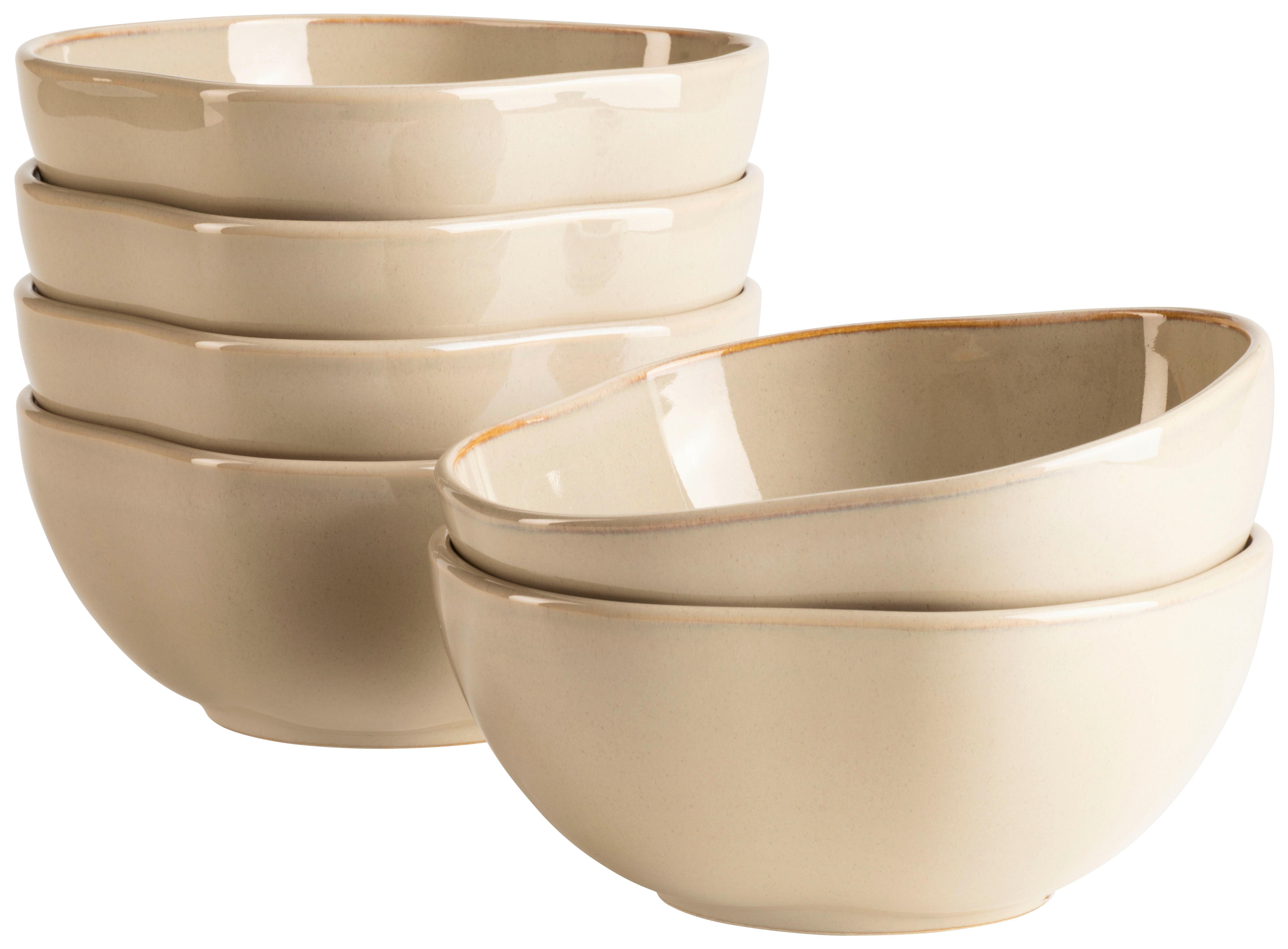 Schüssel Cordelia Sandfarben, 6-teilig - Sandfarben, Trend, Keramik (16/6,5cm) - Mäser