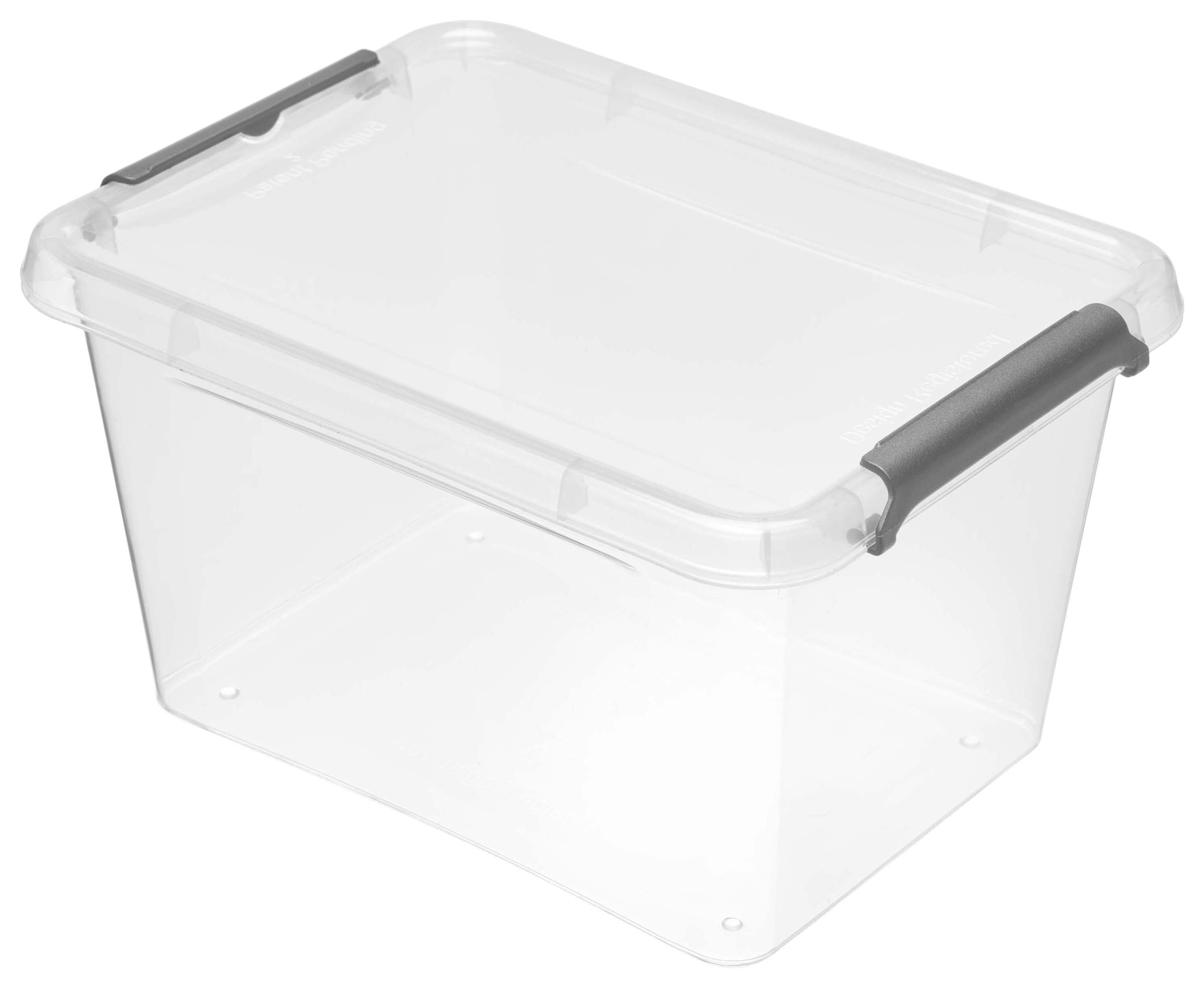 2 Aufbewahrungsboxen mit Deckel 3,5 Liter Ordnungsbox Moderne Optik 