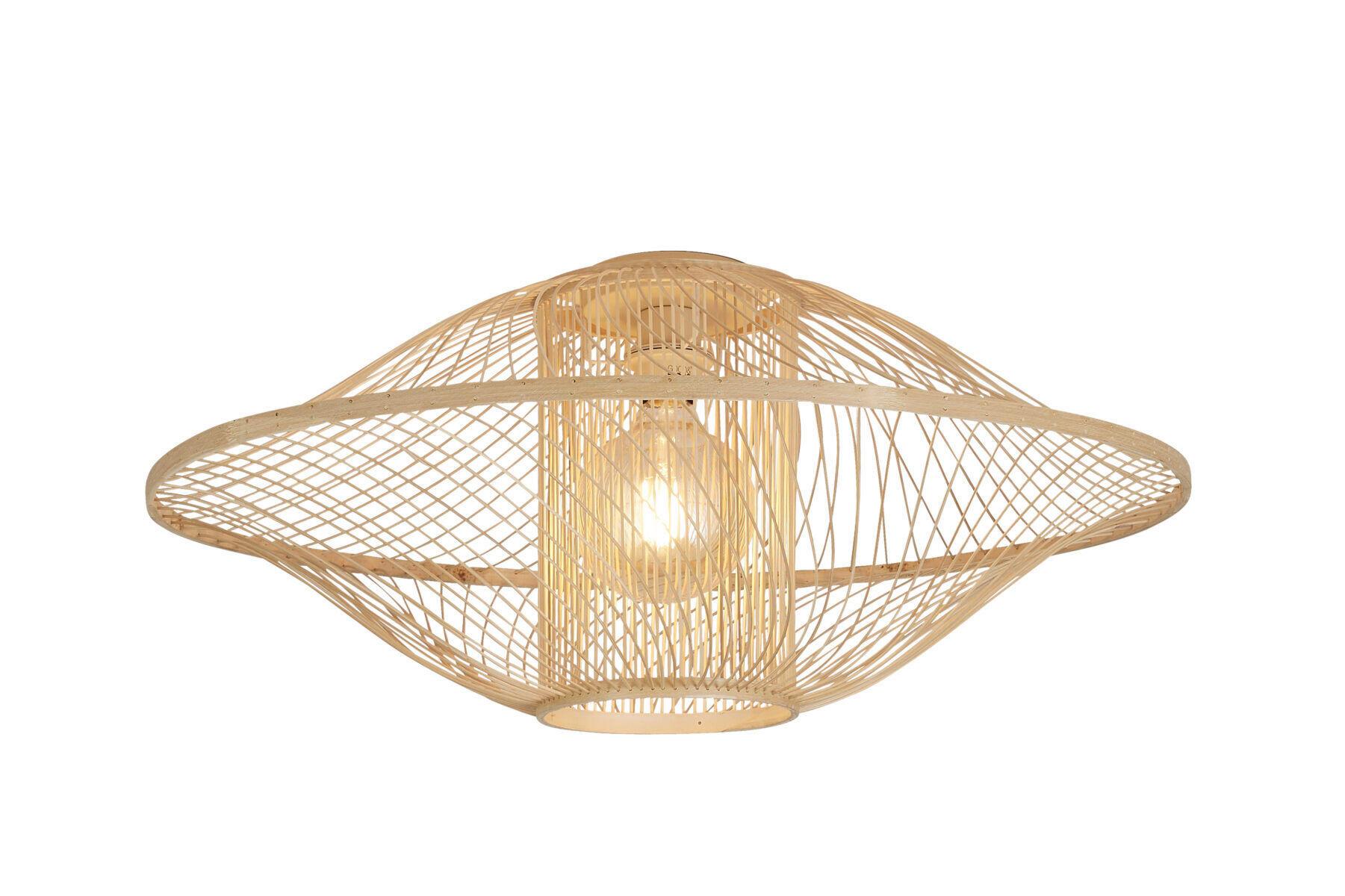 DECKENLEUCHTE MAUI - Naturfarben, Basics, Holz (70/30cm) - Good & Mojo