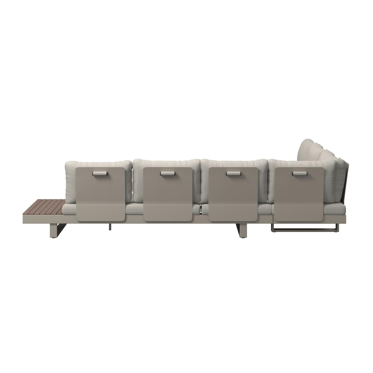 Loungegarnitur Austin - Beige/Braun, MODERN, Kunststoff/Textil (255/326cm) - Beldano