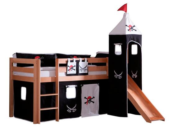 Spielbett Alex 90x200 cm Buche - Rot/Buchefarben, Design, Holz/Textil (90/200cm) - Bessagi Kids Spielbett Alex 90x200 cm Buche - Rot/Buchefarben, Design, Holz/Textil (90/200cm) - Bessagi Kids