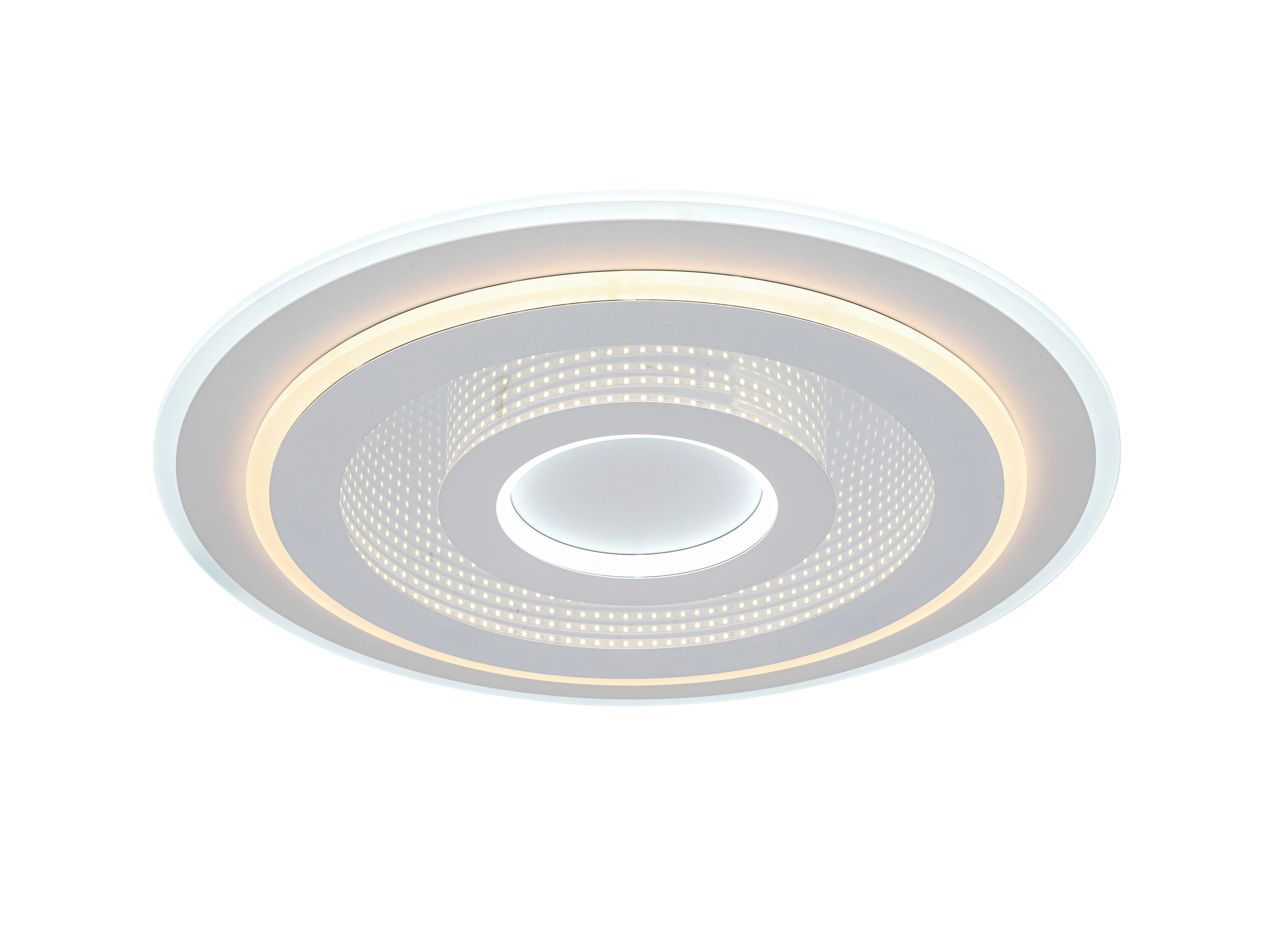 STROPNÉ LED SVIETIDLO BIRTU - biela, Modern, kov/plast (49/4,3cm) - Mömax