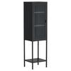 Vitrine Misha - Schwarz, Design, Metall (40.5/150/35cm) - Livetastic