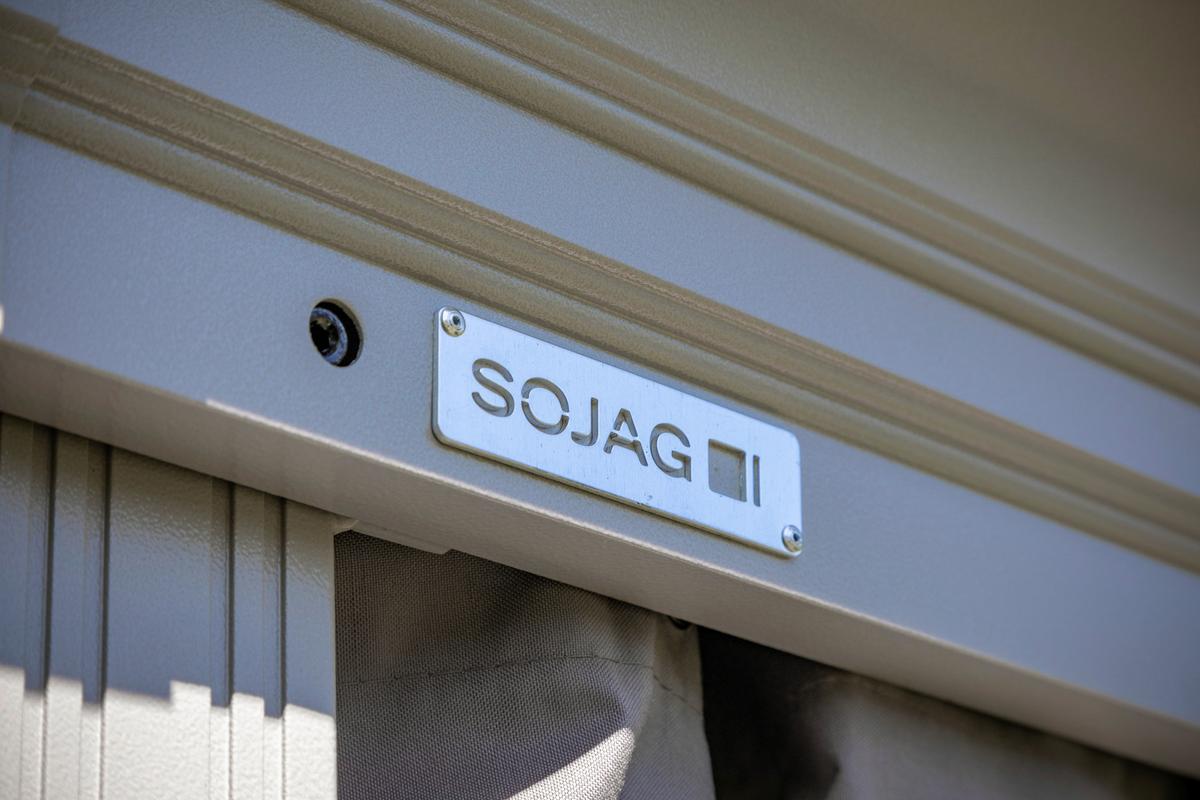 Pavillon Messina 363x298 cm Wetterfest Gartenpavillon - Champagner, Basics, Metall (363/291/298cm)