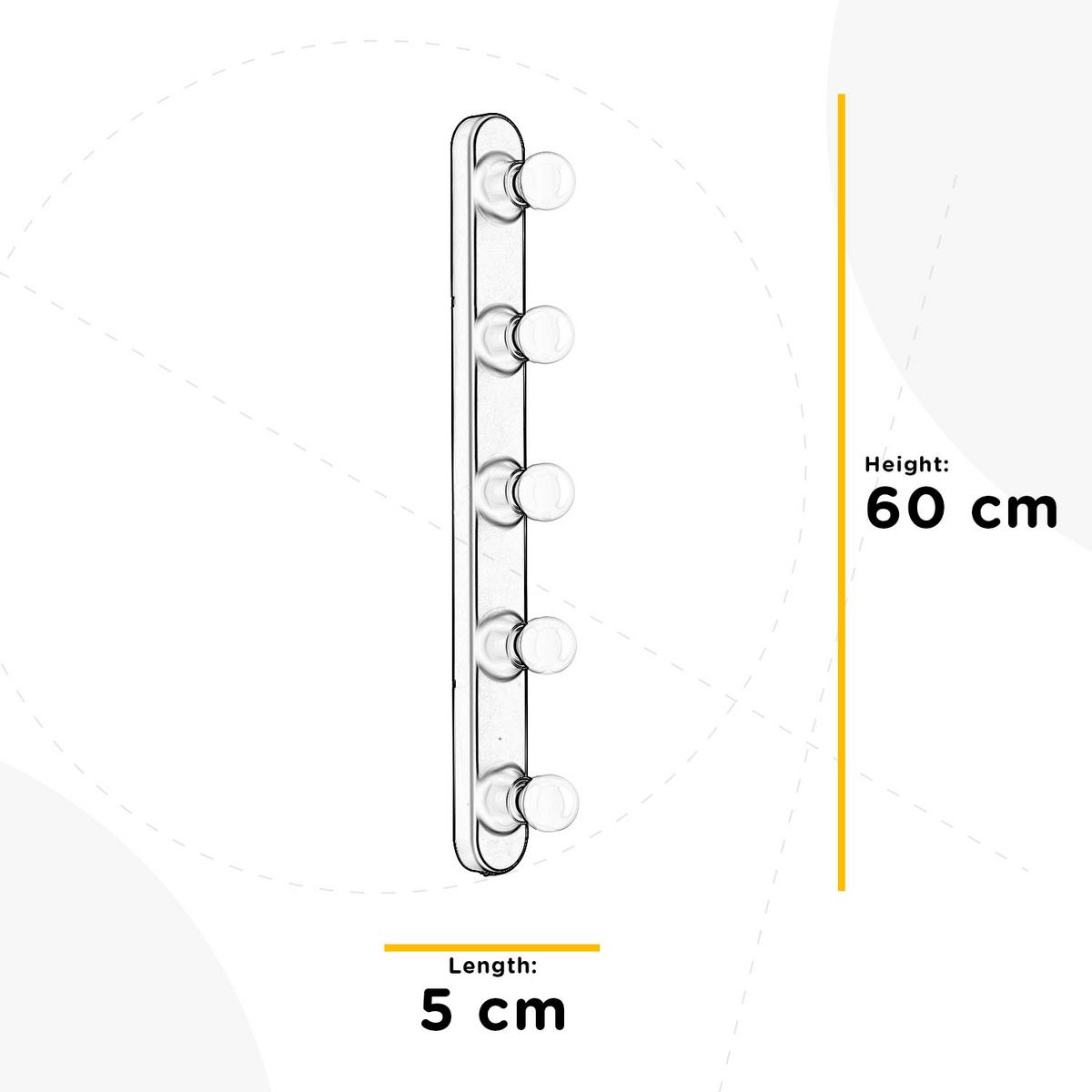 Spiegelleuchte 5040/Apc - Chromfarben, KONVENTIONELL, Kunststoff (5/5/60cm)