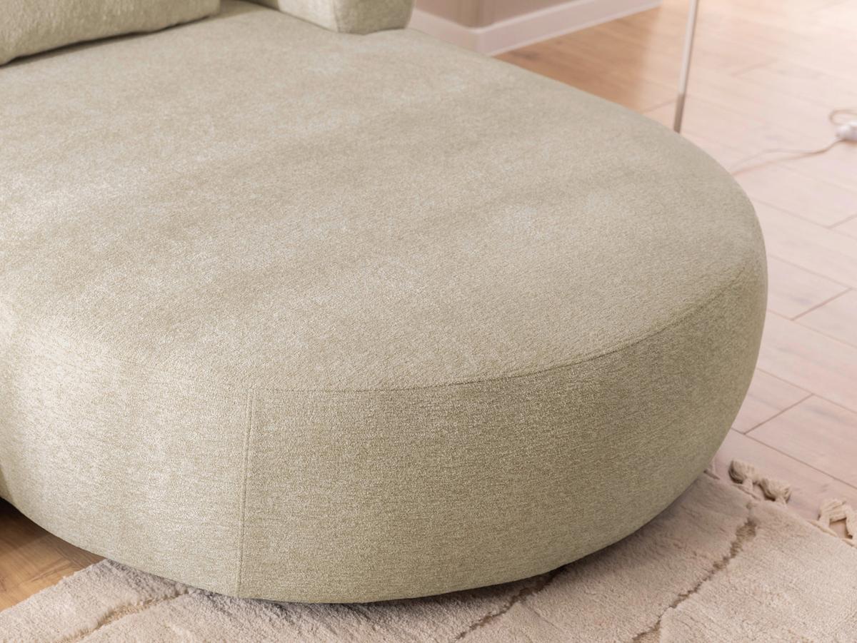 Ecksofa Ferro Beige S: 256x156 cm - Beige/Schwarz, Design, Textil (256/156cm) - Livetastic