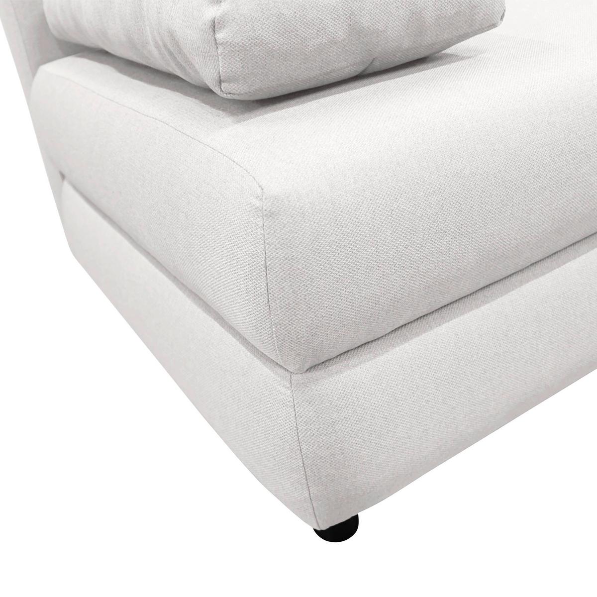 Schlafsofa Mela Weiß B: 206 cm - Schwarz/Weiß, Design, Textil (206/87/88cm) - P & B