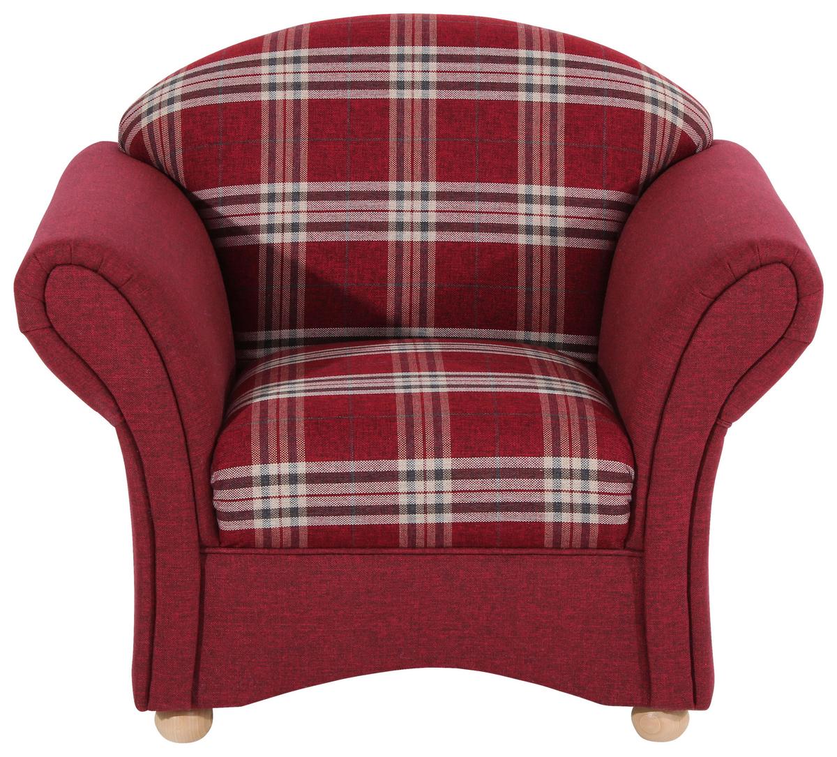 Polstersessel Mit Armlehnen Corona Rot - Buchefarben/Rot, Design, Textil (96/85/81cm) - Max Winzer