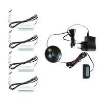 Glasbodenbeleuchtungs-set Beleuchtung Schwarz Warmweiß - Schwarz, KONVENTIONELL, Kunststoff (10/8/5cm) - MID.YOU