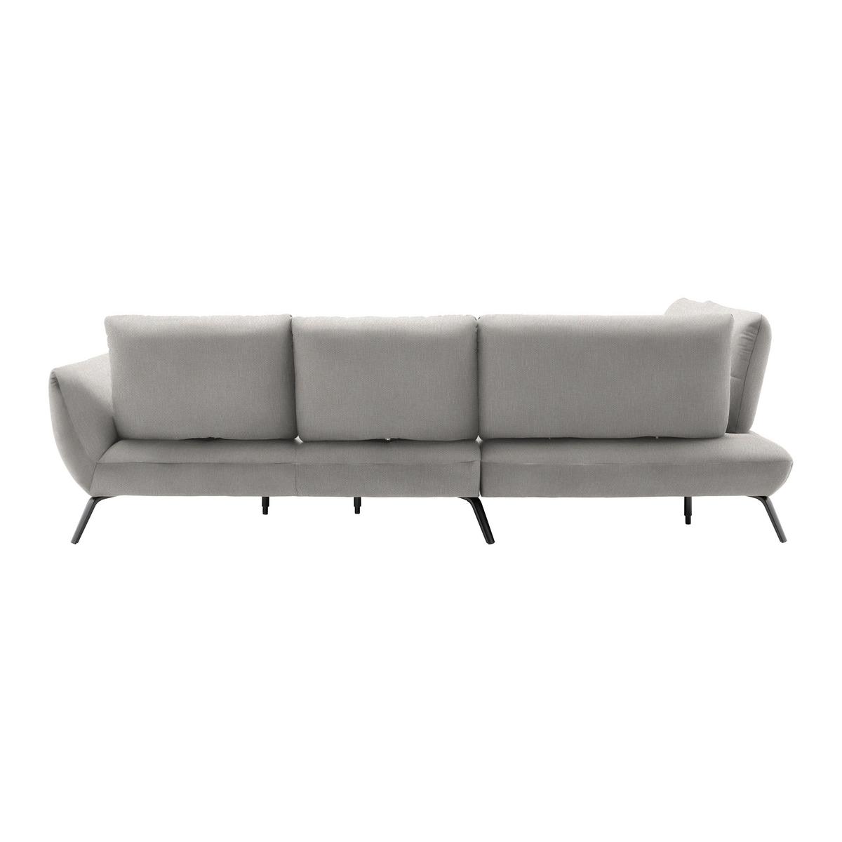 Rohová sedačka TRENDY, levá, béžová - černá/béžová, Moderní, kov/kompozitní dřevo (250/93/310cm) - Premium Living