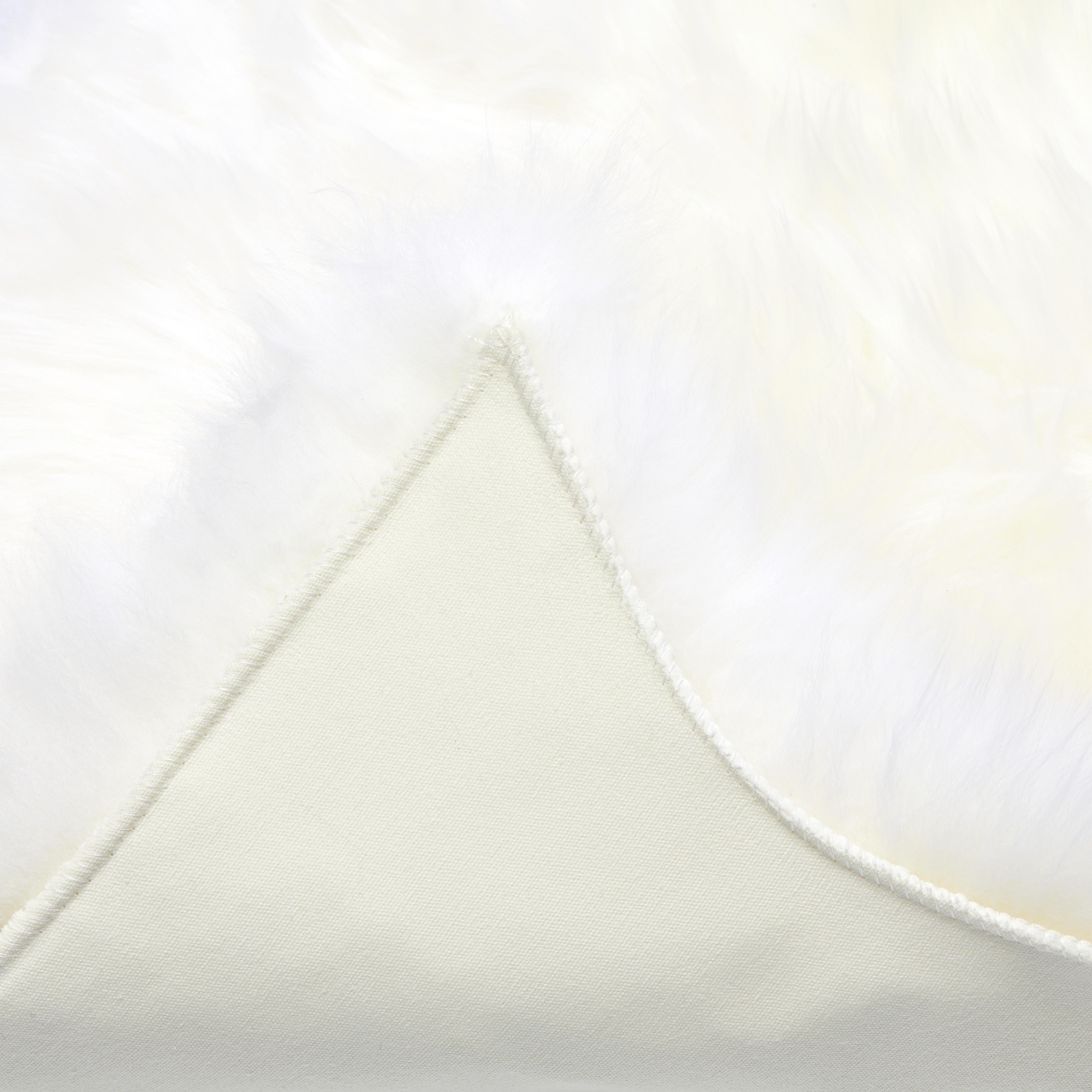 Schaffell Petra Weiß 45x60 cm - Weiß, Textil (45/60cm) - James Wood