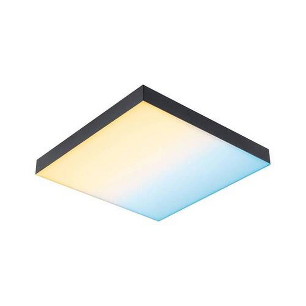 Led-paneel L: 29,5 Cm Dimmbar - Schwarz, Basics, Metall (29,5/29,5/6,4cm) - Paulmann