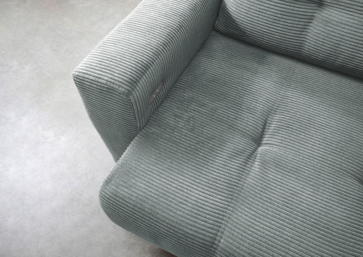 Ecksofa Restato Hellblau S: 246/177 cm - Schwarz/Hellblau, MODERN, Holz/Textil (246/177cm) - MID.YOU