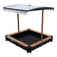 Sandkasten A031.013.05 Lily - Anthrazit/Braun, Basics, Holz (118/118/118cm) - Ambia Garden