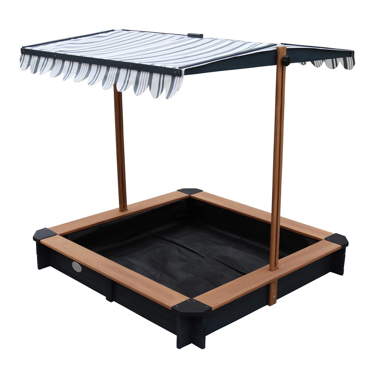 Sandkasten A031.013.05 Lily - Anthrazit/Braun, Basics, Holz (118/118/118cm) - Ambia Garden