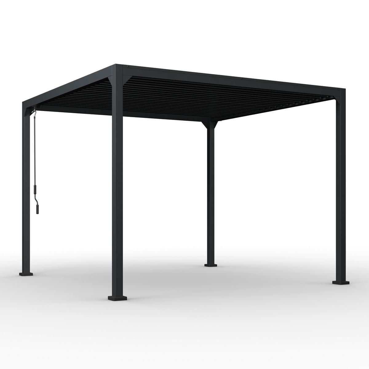 PAVILÓN SUNNY - antracitová, Modern, kov (300/300/277cm) - Mömax